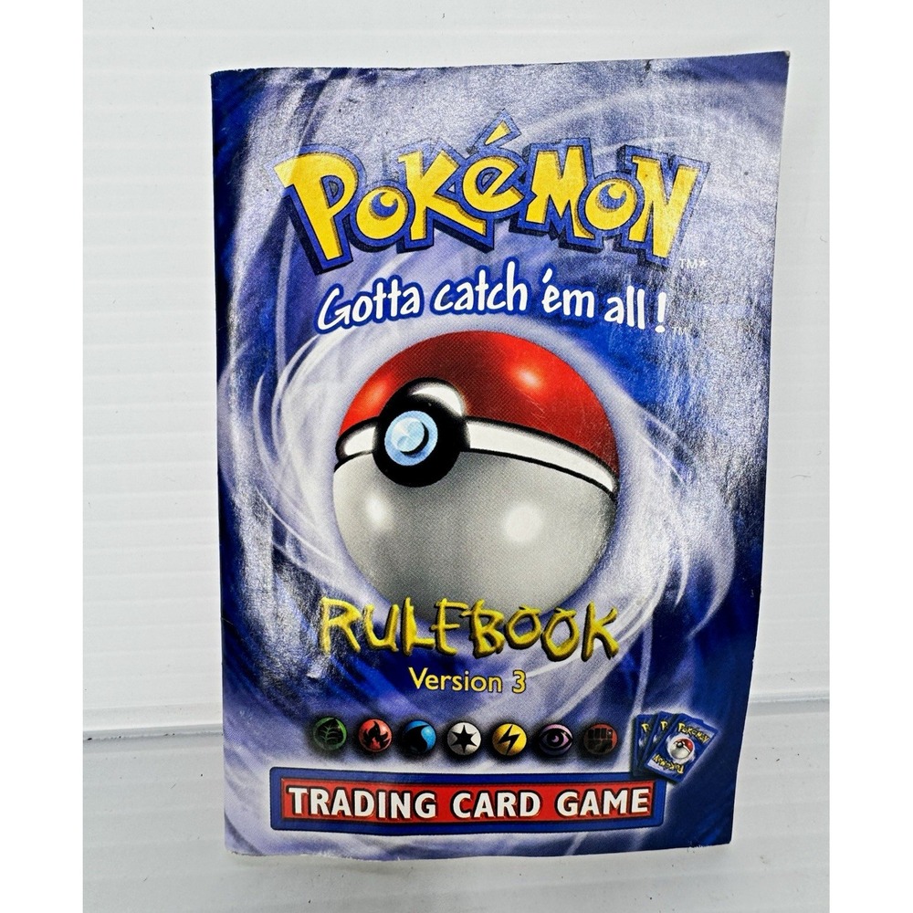 Vintage Pokémon TCG Rulebook Version 3 Wizards of the Coast English Pikachu